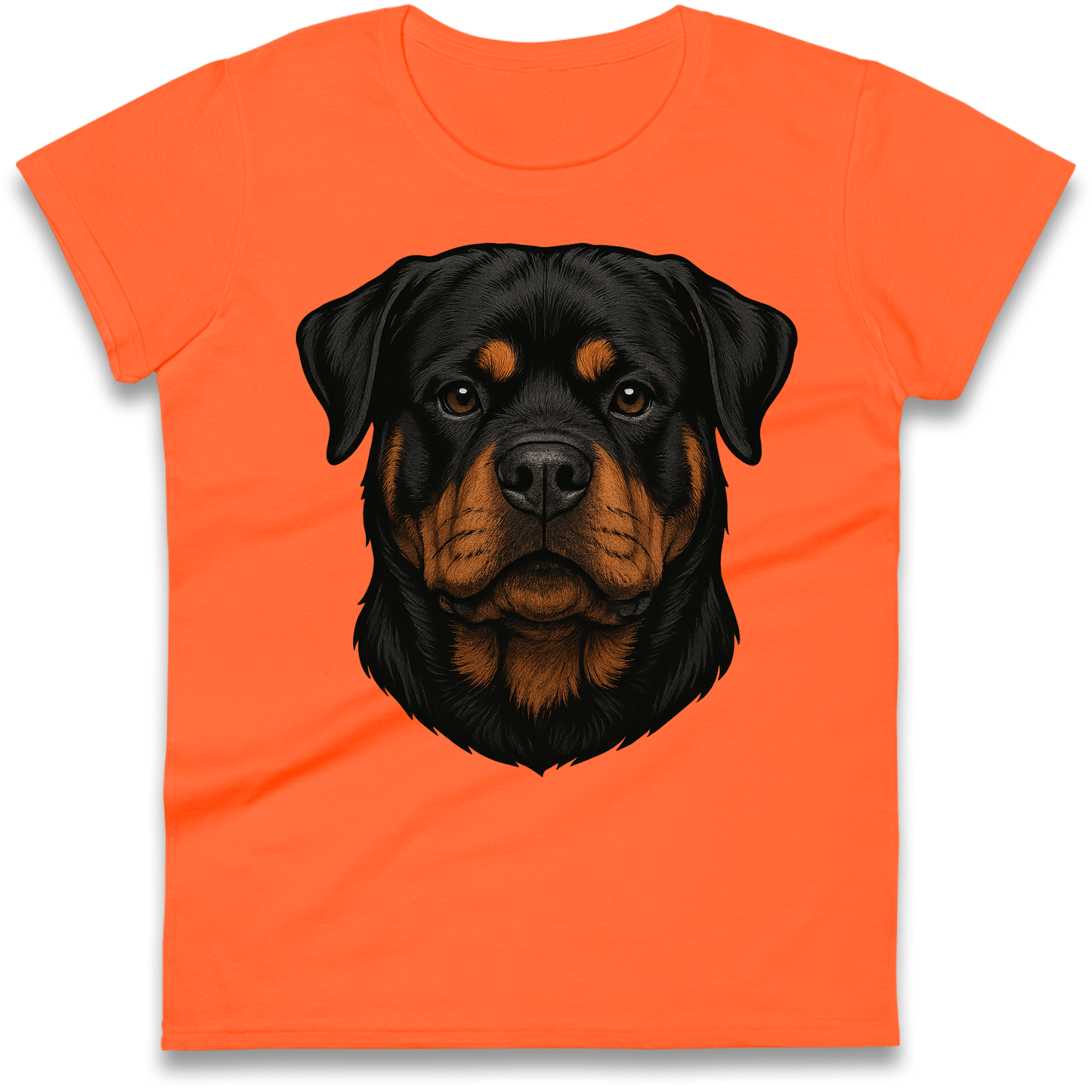 Rottweiler Face Ladies Shirt