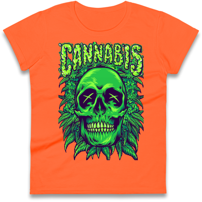Cannabis Skull Ladies Shirt