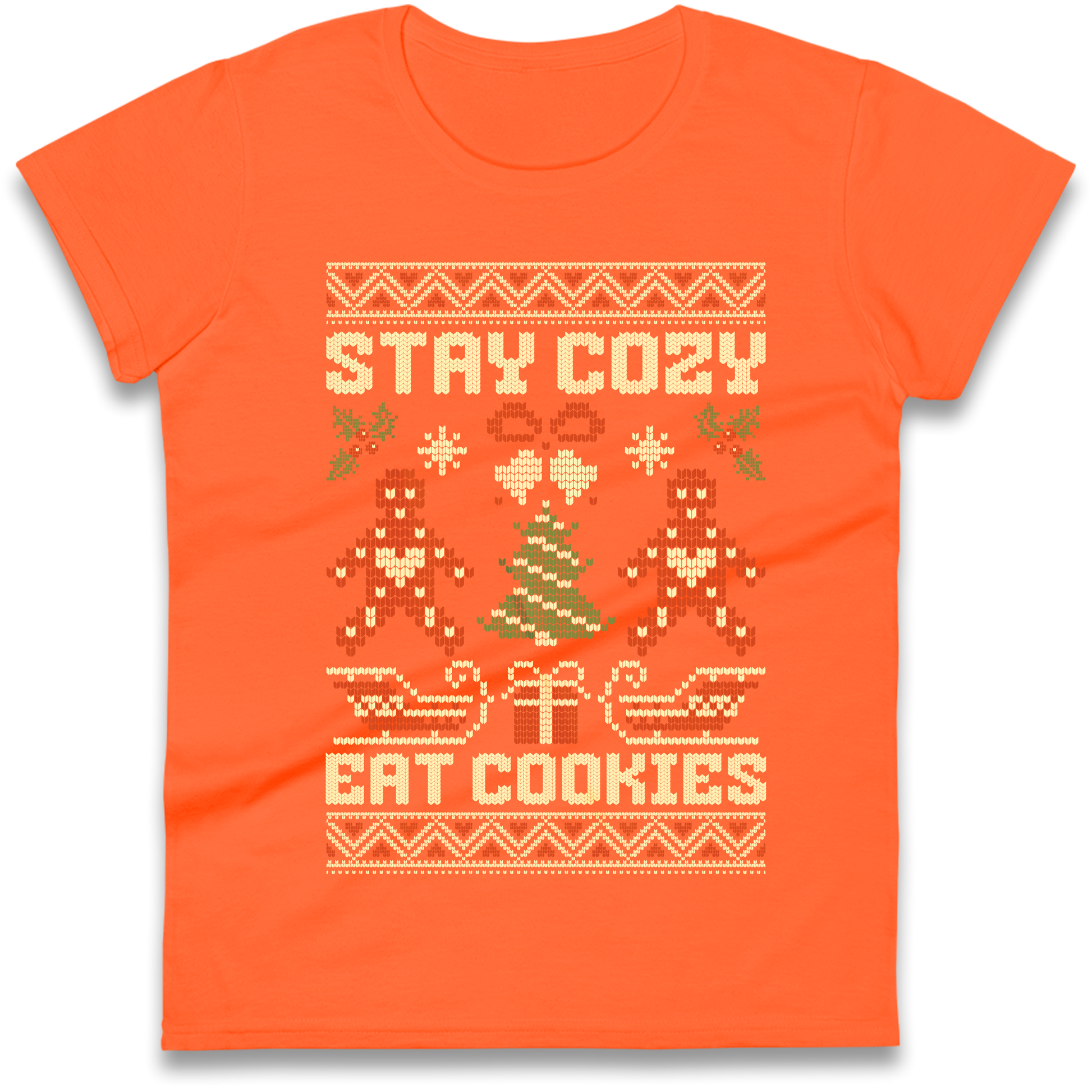 Stay Cozy Eat Cookies Christmas Ladies Shirt