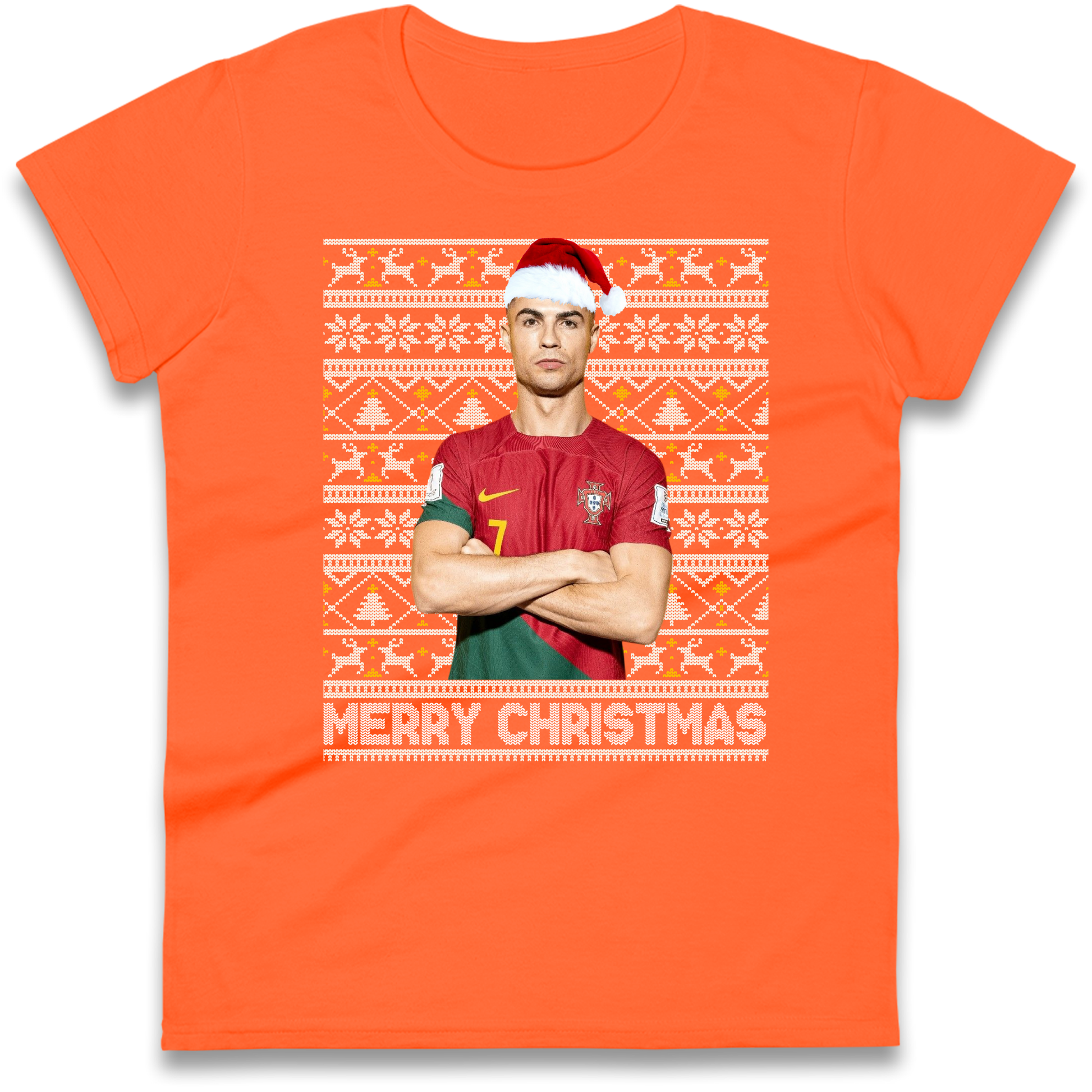 Merry Christmas Ronaldo Ladies Shirt