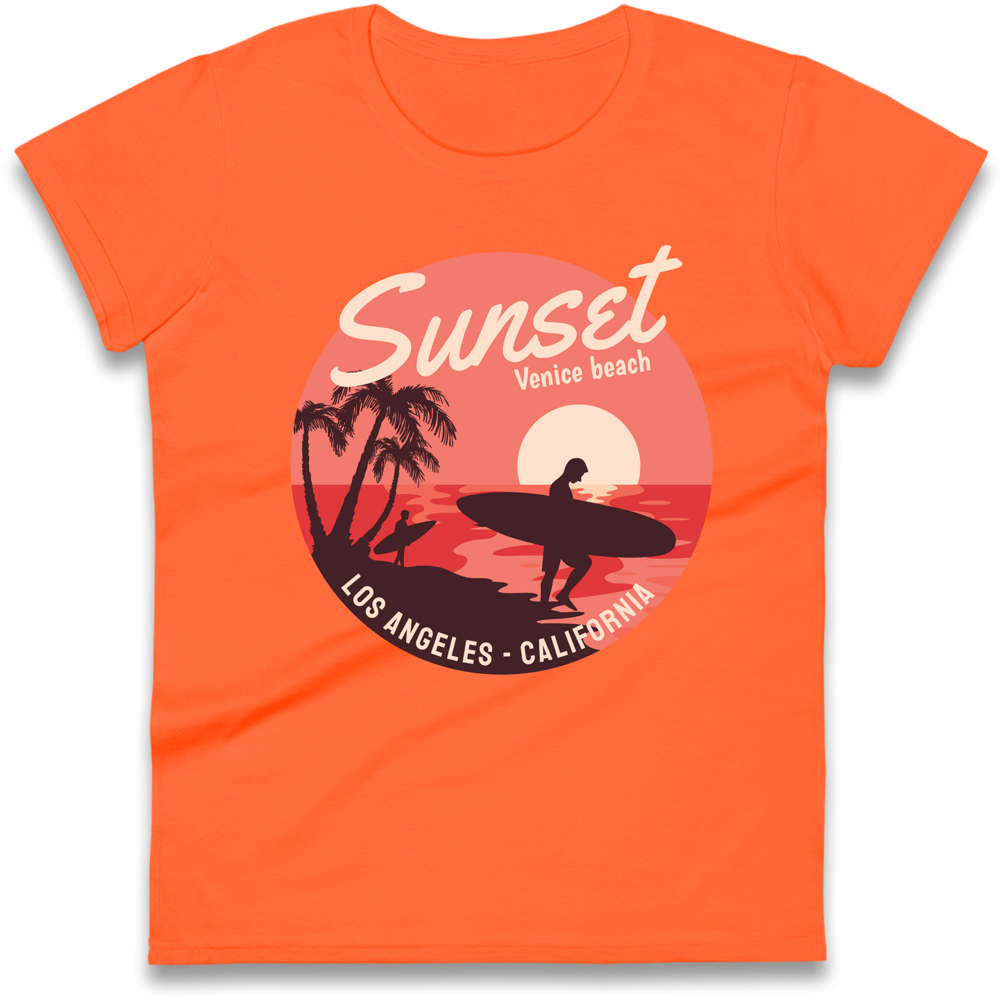 Sunset Venice Beach Ladies Shirt