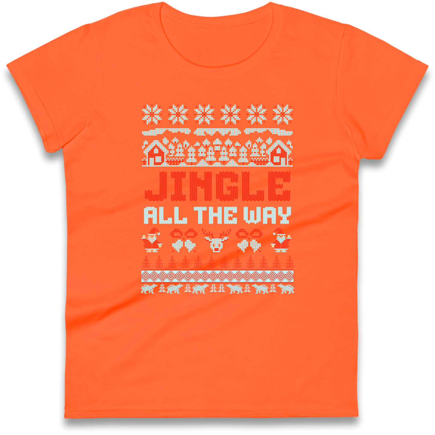 Jingle All The Way Christmas Ladies Shirt