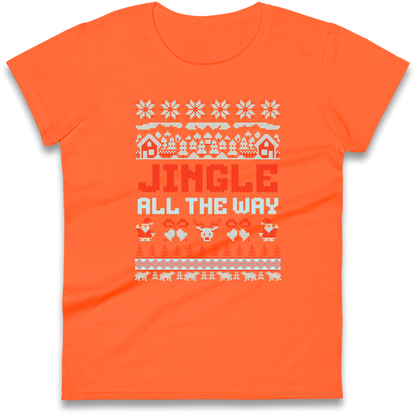 Jingle All The Way Christmas Ladies Shirt
