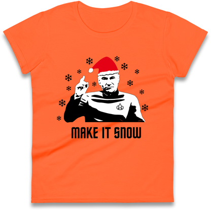 Make It Snow Ladies Shirt