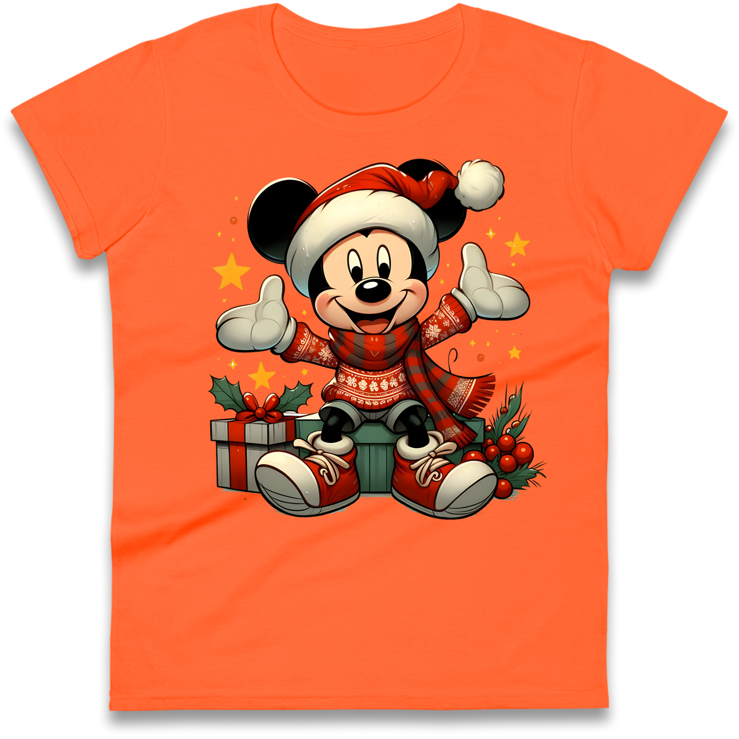 Micky Mouse Christmas Ladies Shirt