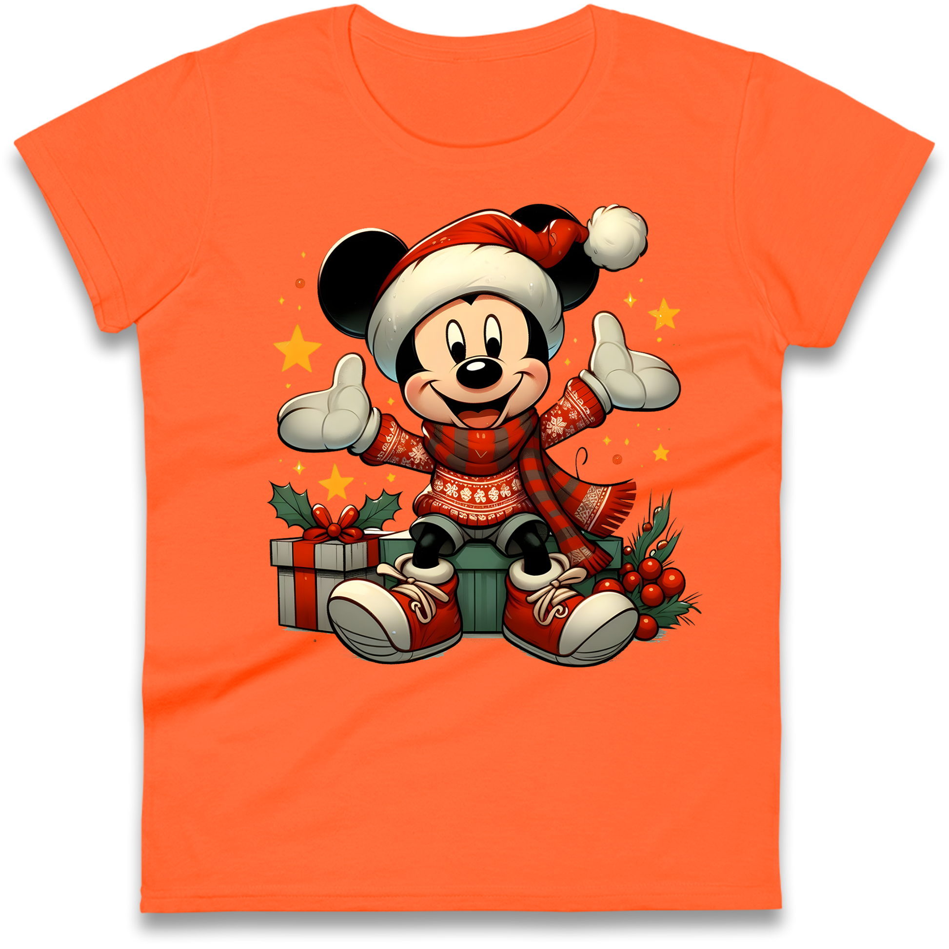 Micky Mouse Christmas Ladies Shirt