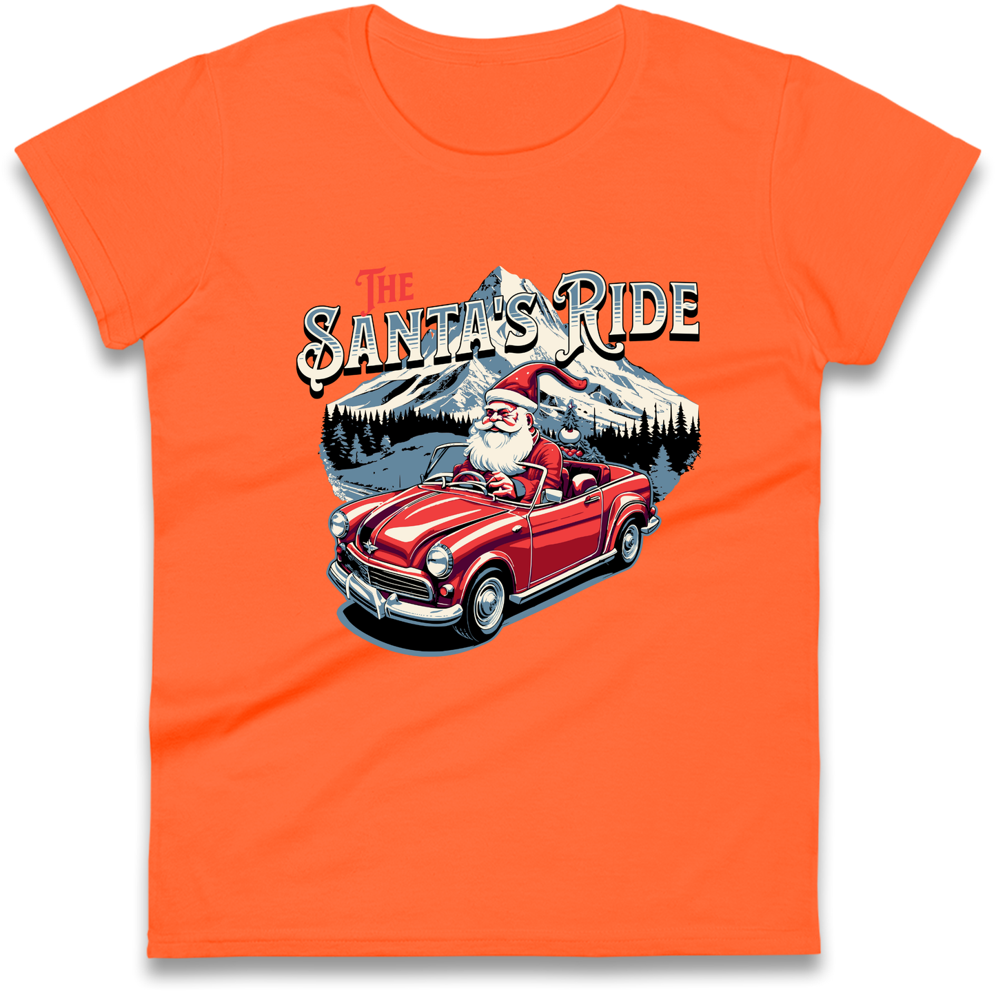 The Santas Ride Christmas Ladies Shirt