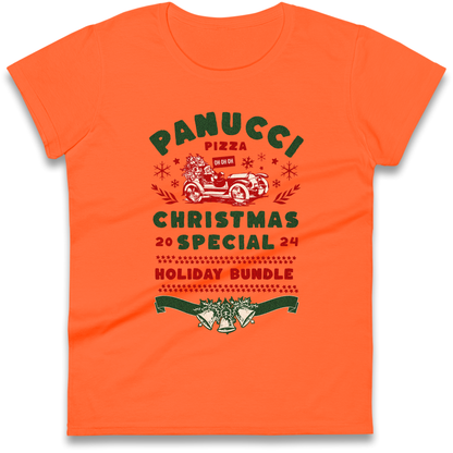 Panucci Pizza Christmas Special Christmas Ladies Shirt