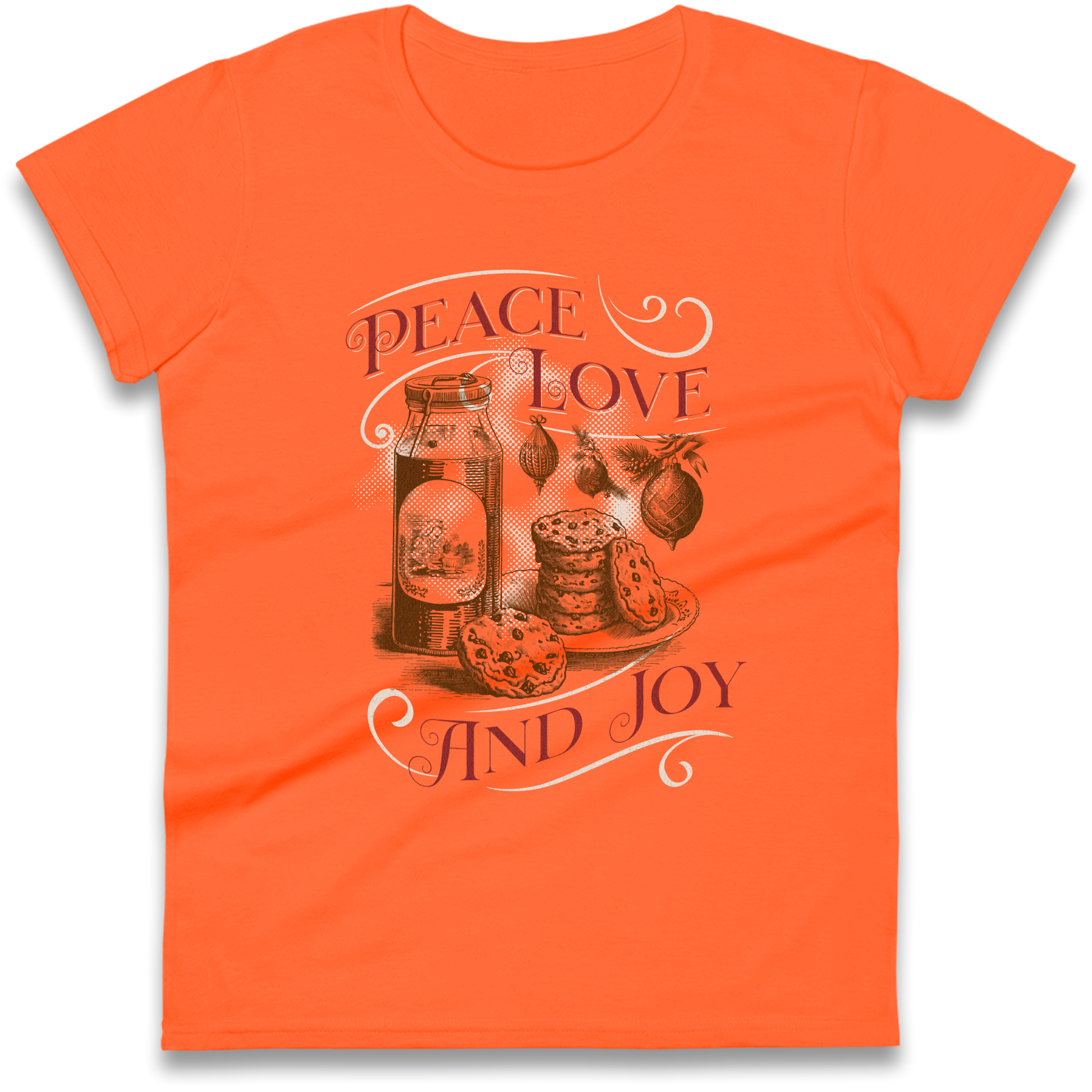 Peace Love And Joy Christmas Ladies Shirt