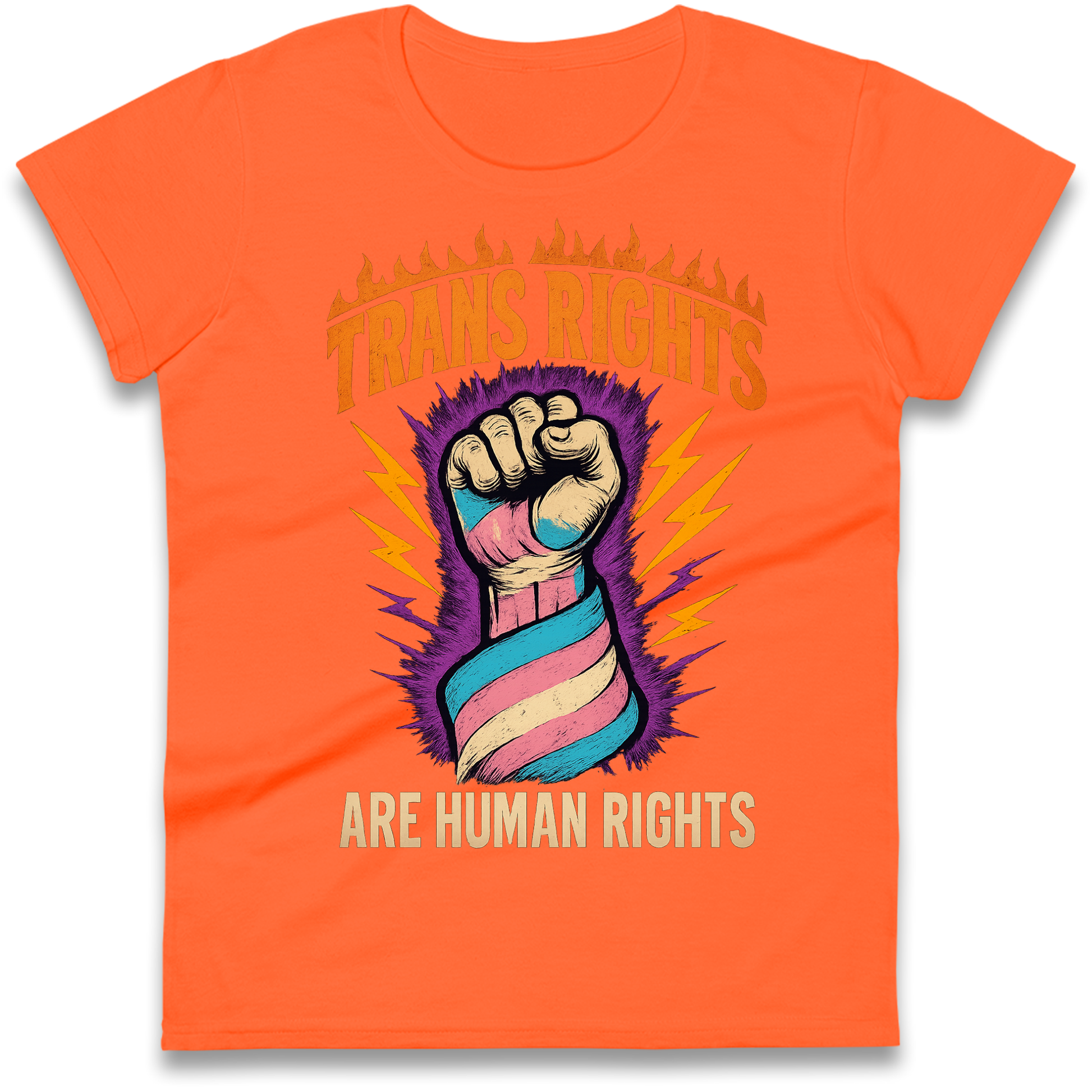 Trans Rights Are Human Rights Ladies Shirt