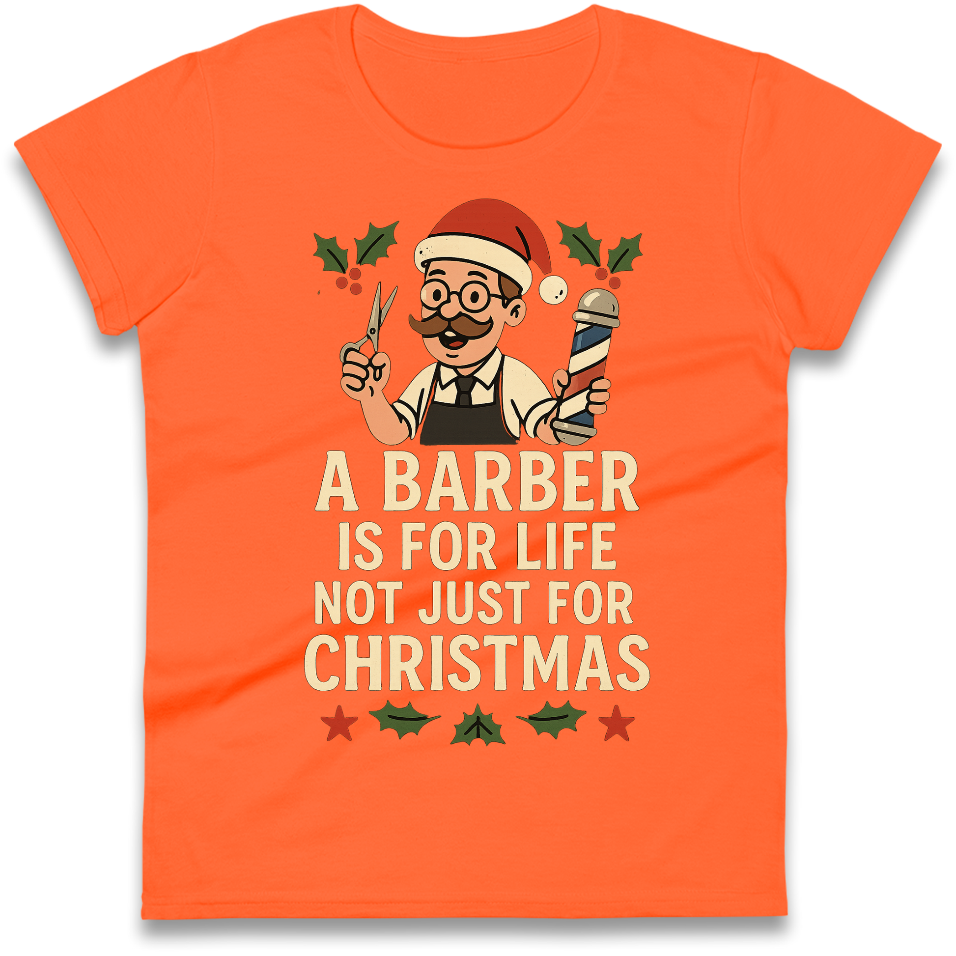 Barber Christmas Ladies Shirt