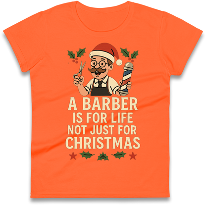 Barber Christmas Ladies Shirt