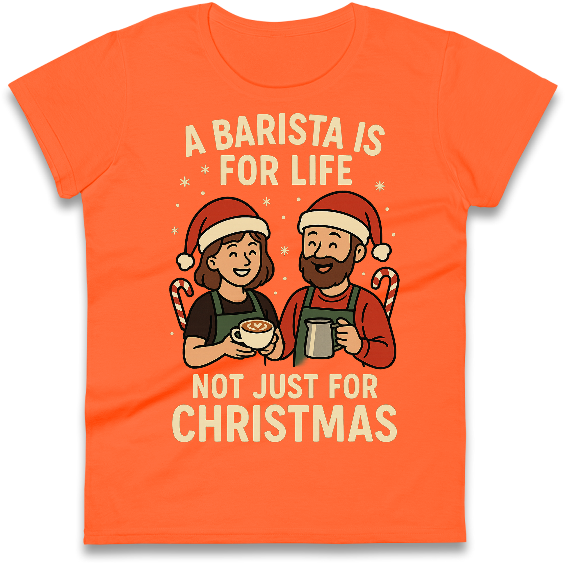 Barista Christmas Ladies Shirt