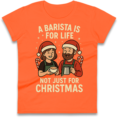 Barista Christmas Ladies Shirt