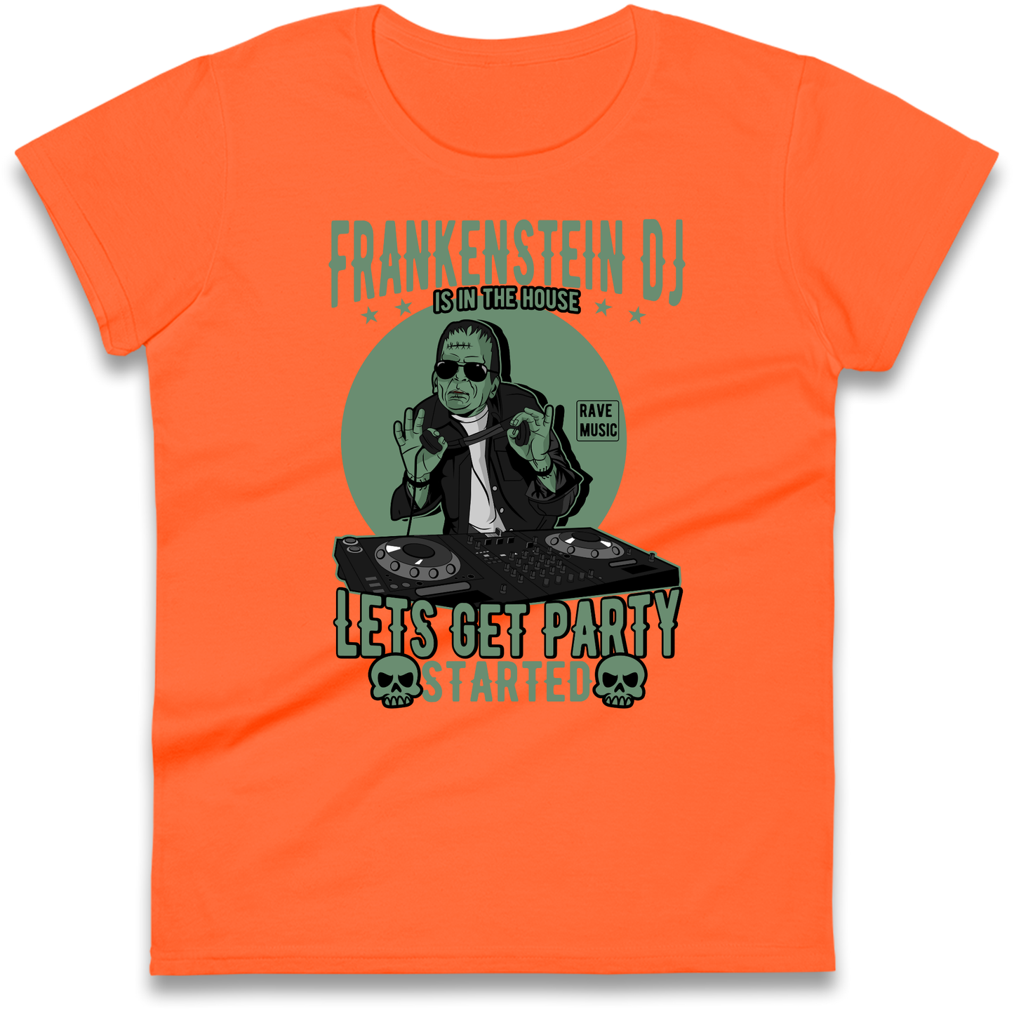 Frankenstein DJ Ladies Shirt