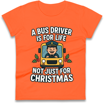 Bus Driver Christmas Ladies Shirt