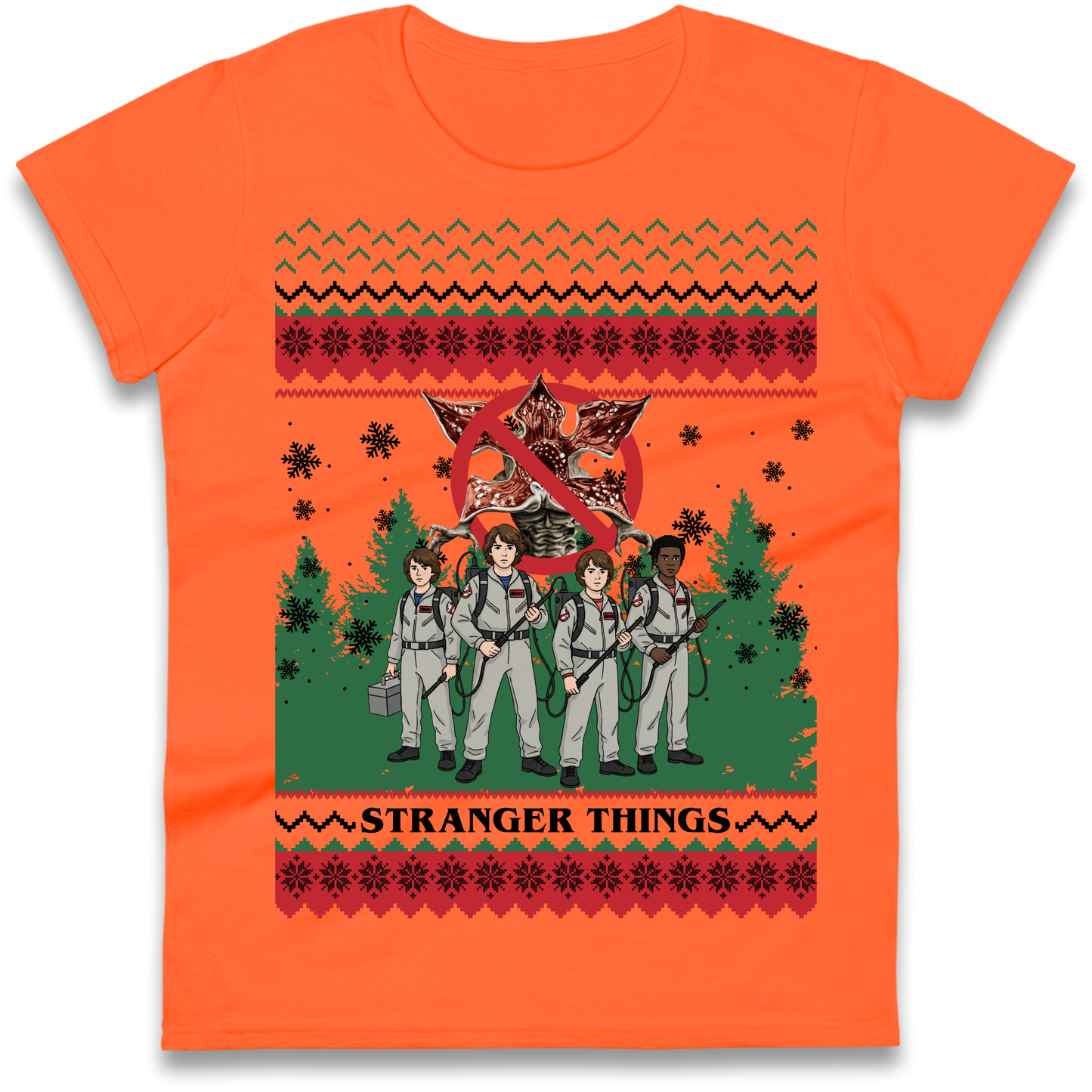Stranger Things Demogorgon Christmas Ladies Shirt