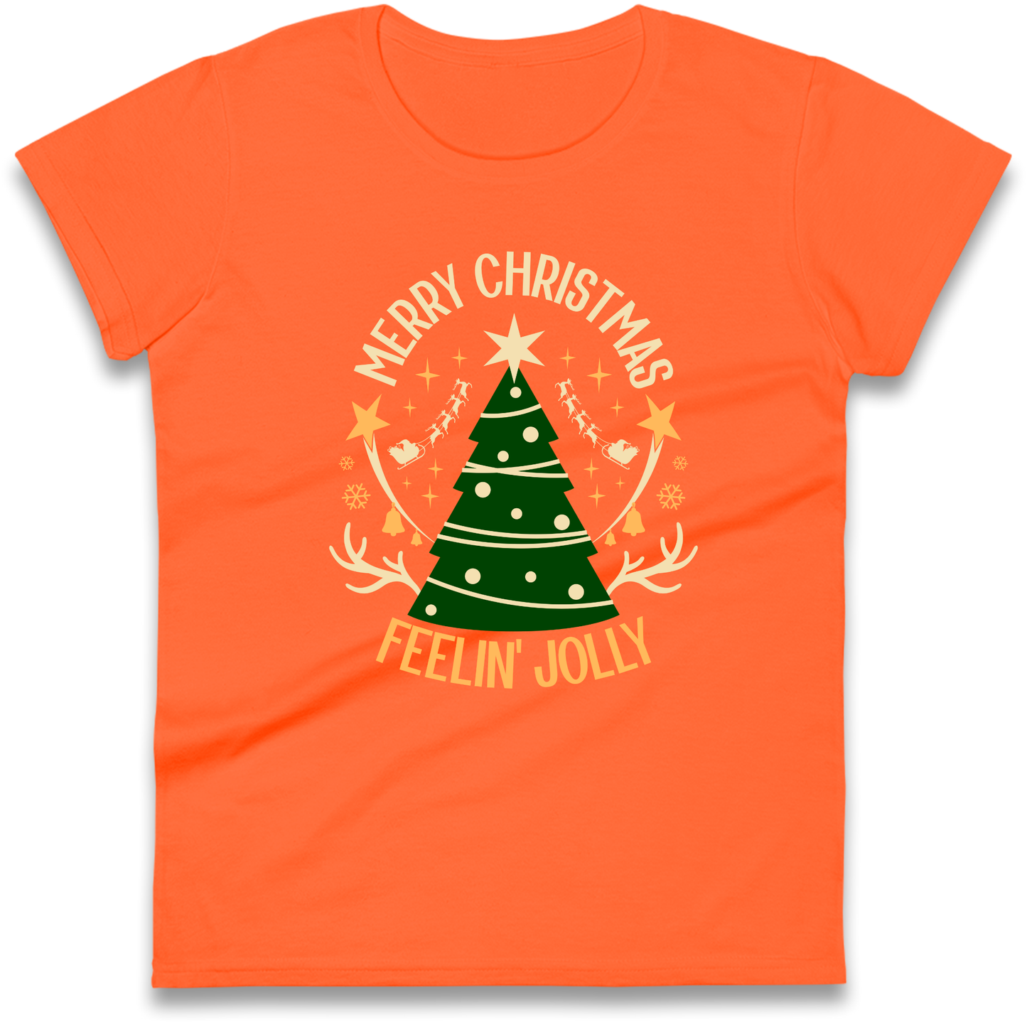Merry Christmas Feeling Jolly Christmas Ladies Shirt
