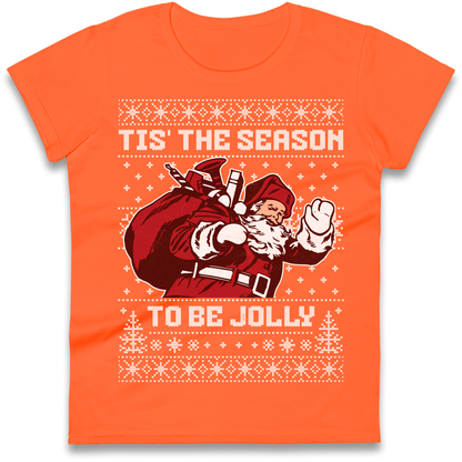 Tis The Season To Be Jolly Christmas Ladies Shirt