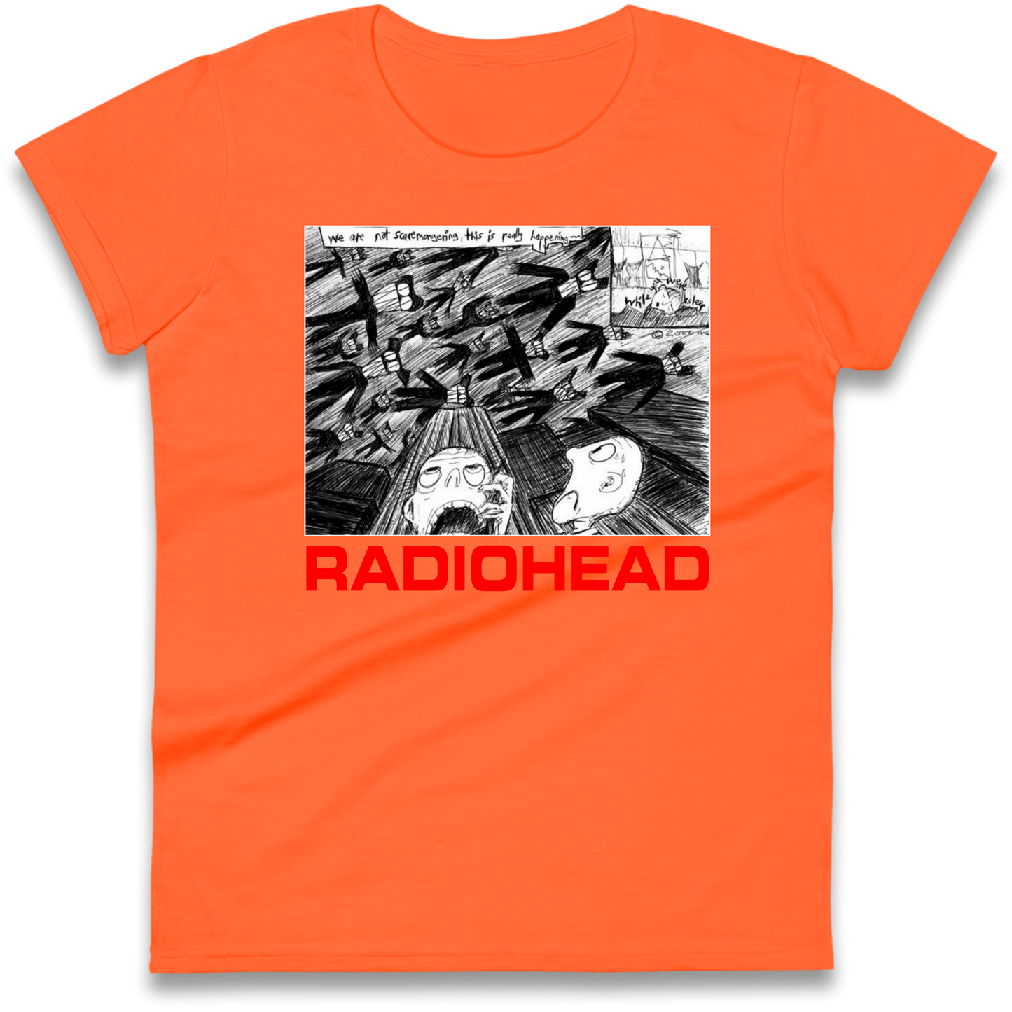 Radiohead We Are Not Screaming Ladies Shirt