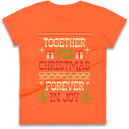 Together for Christmas Forever in Joy Christmas Ladies Shirt