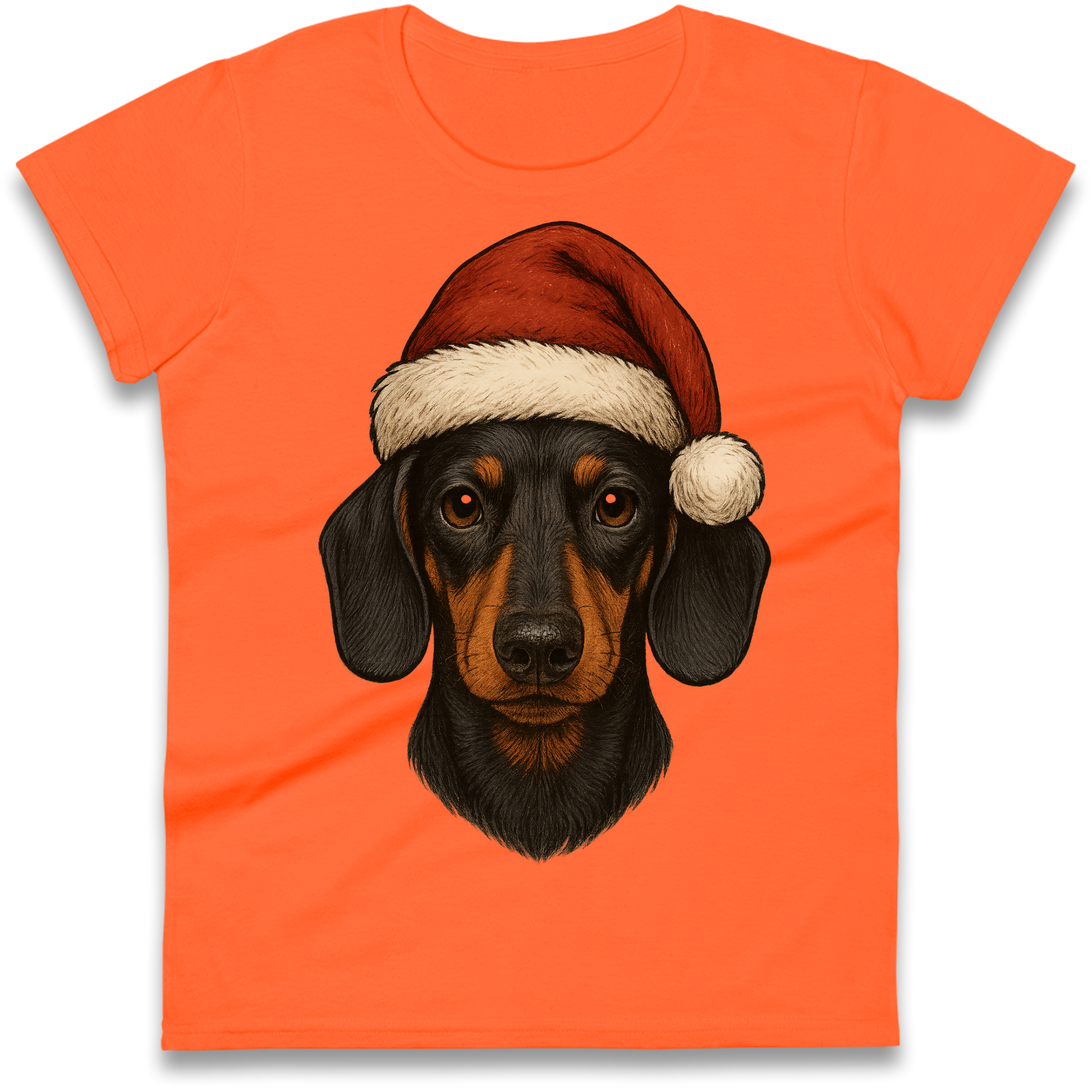 Sausage Dog Christmas Ladies Shirt