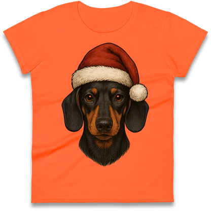 Sausage Dog Christmas Ladies Shirt