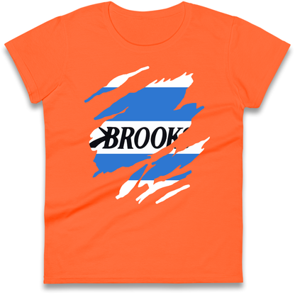 Retro QPR 1992 Torn Effect Ladies Shirt