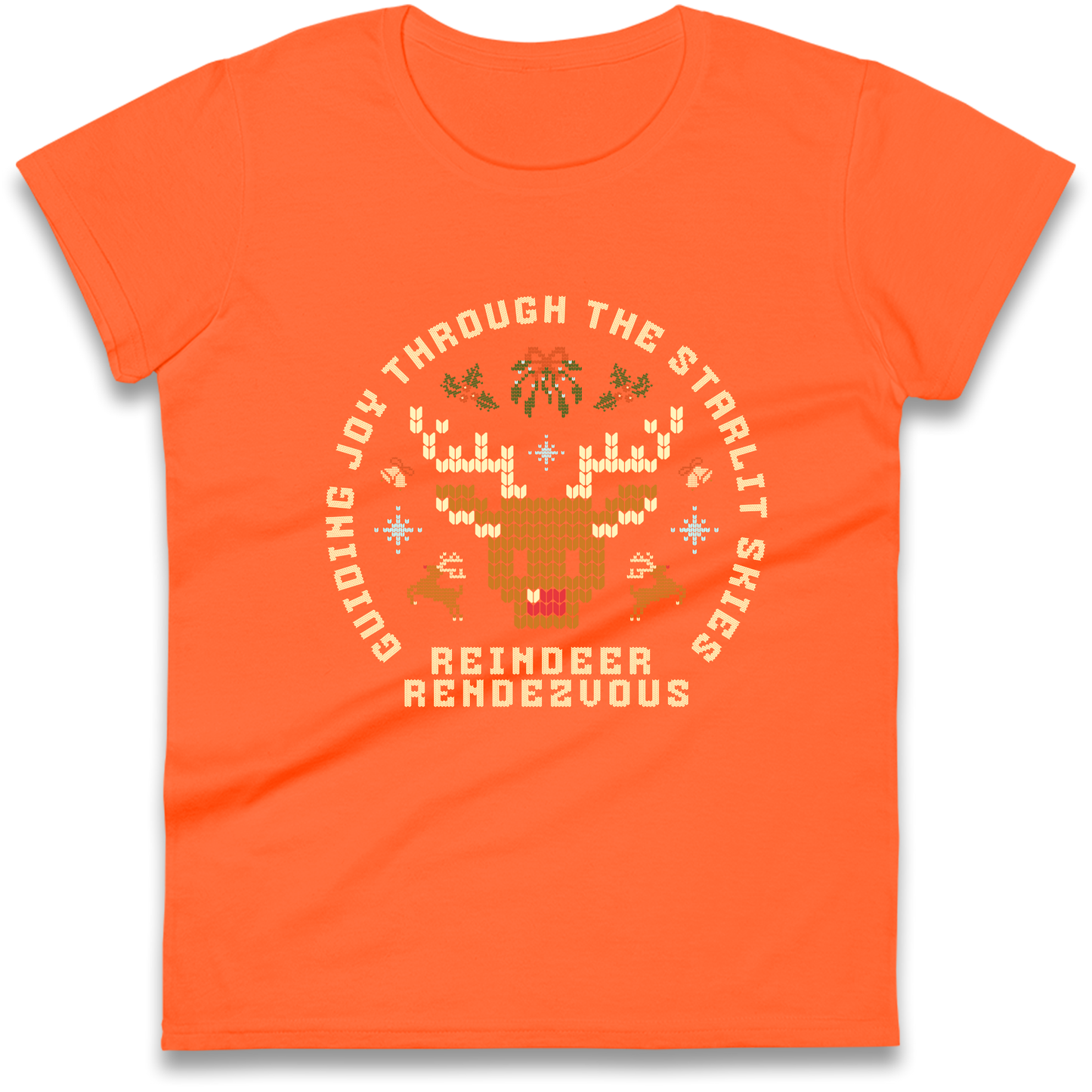 Reindeer Rendezvous Christmas Ladies Shirt