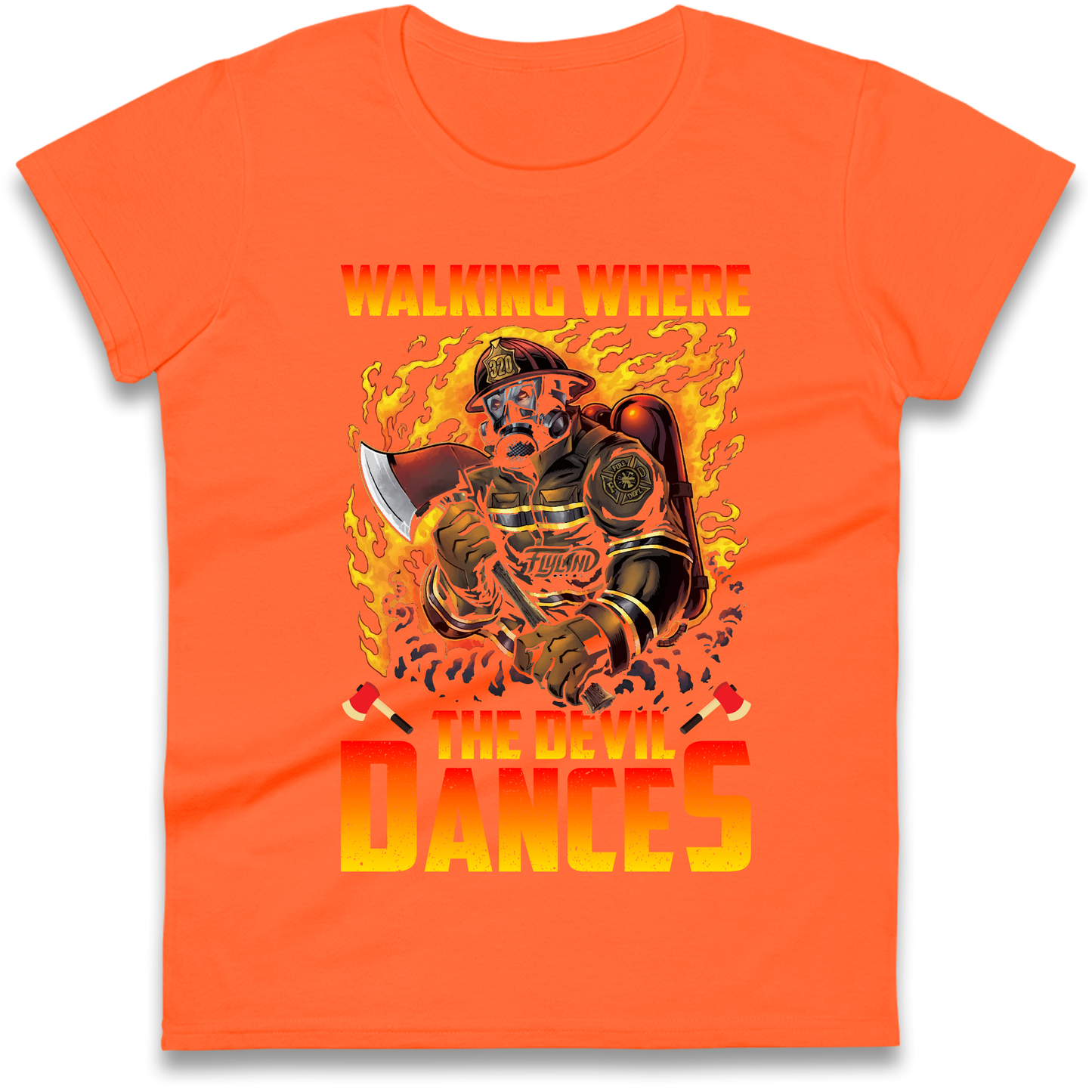 Walking Where The Devil Dances Ladies Shirt