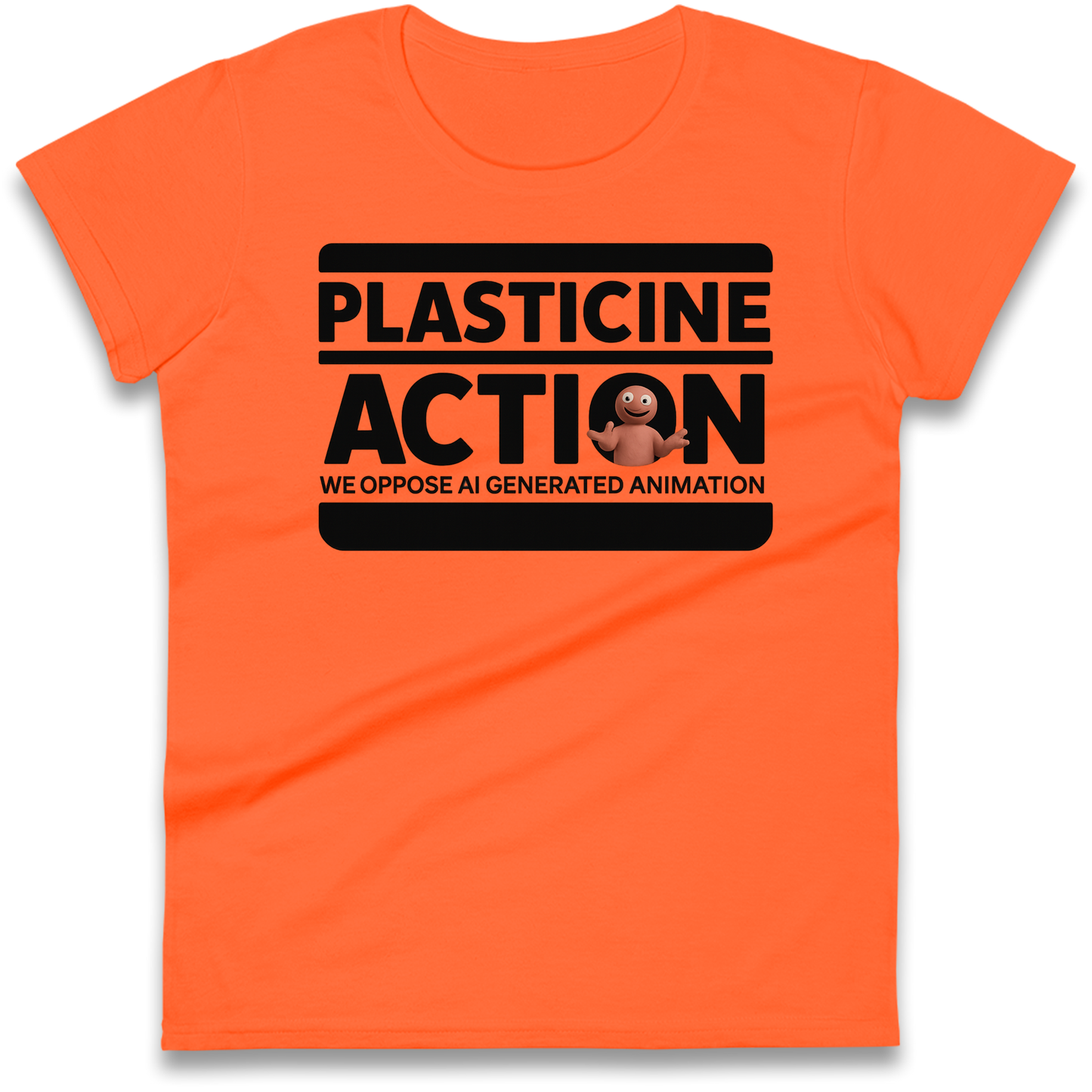 Ladies Plasticine Action T Shirts UK for Sale