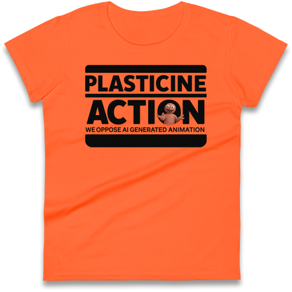 Ladies Plasticine Action T Shirts UK for Sale