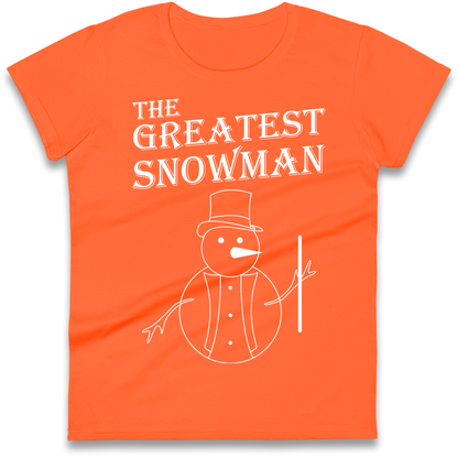 The Greatest Snowman Christmas Ladies Shirt