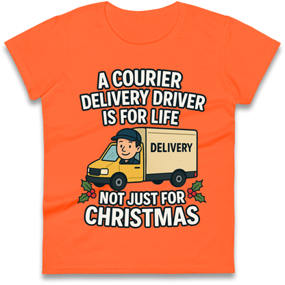 Courier Delivery Driver Christmas Ladies Shirt