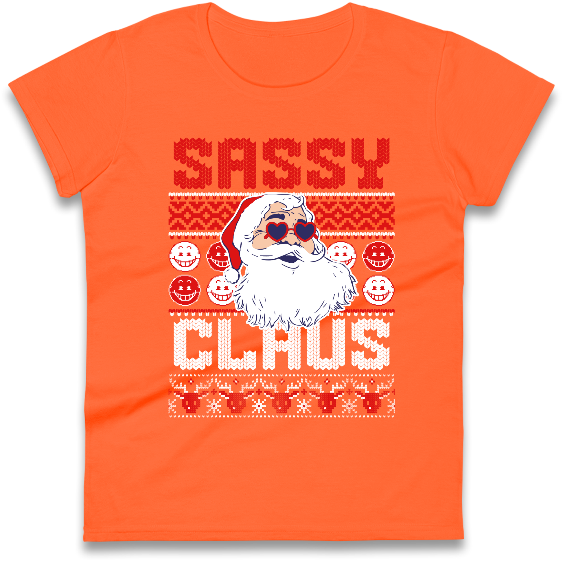 Sassy Claus Santa Christmas Ladies Shirt
