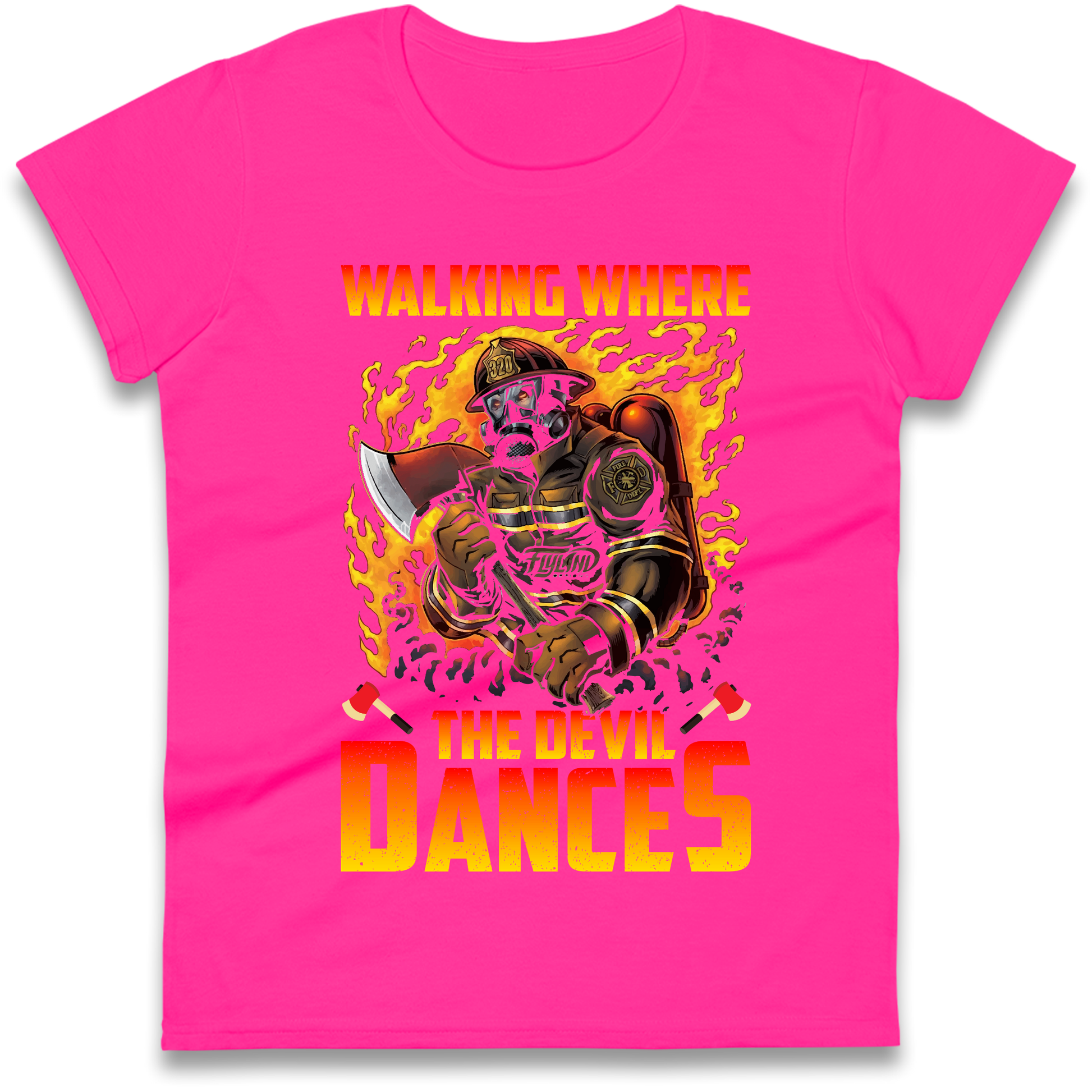 Walking Where The Devil Dances Ladies Shirt