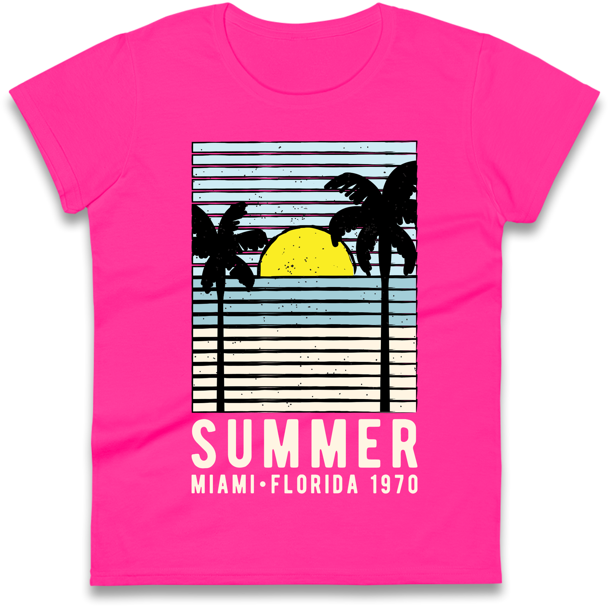 Summer Miami Florida 1970 Ladies Shirt