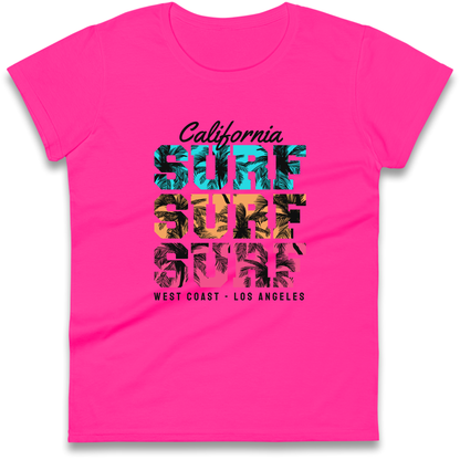 California Surf Surf Surf Ladies Shirt