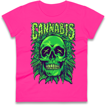 Cannabis Skull Ladies Shirt