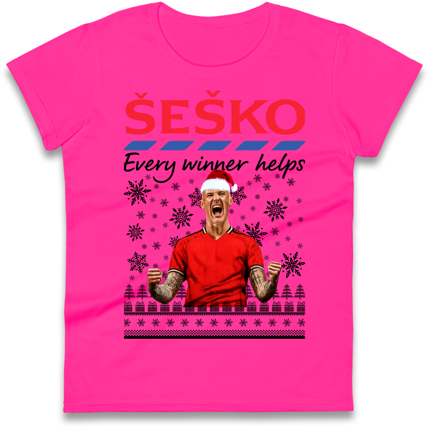 Benjamin Sesko Christmas Ladies Shirt