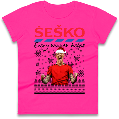 Benjamin Sesko Christmas Ladies Shirt