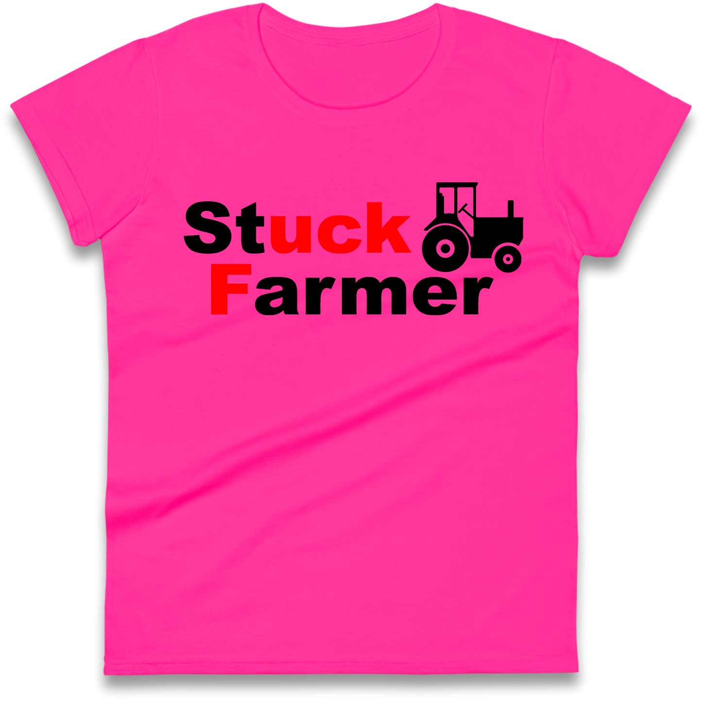 Stuck Farmer Ladies Shirt