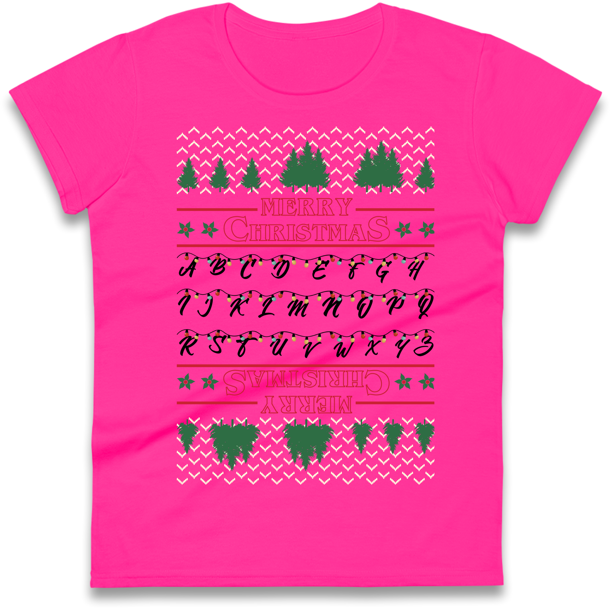 stranger things christmas jumper Ladies Shirt