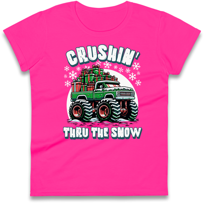 Crushin Thru The Snow Ladies Shirt
