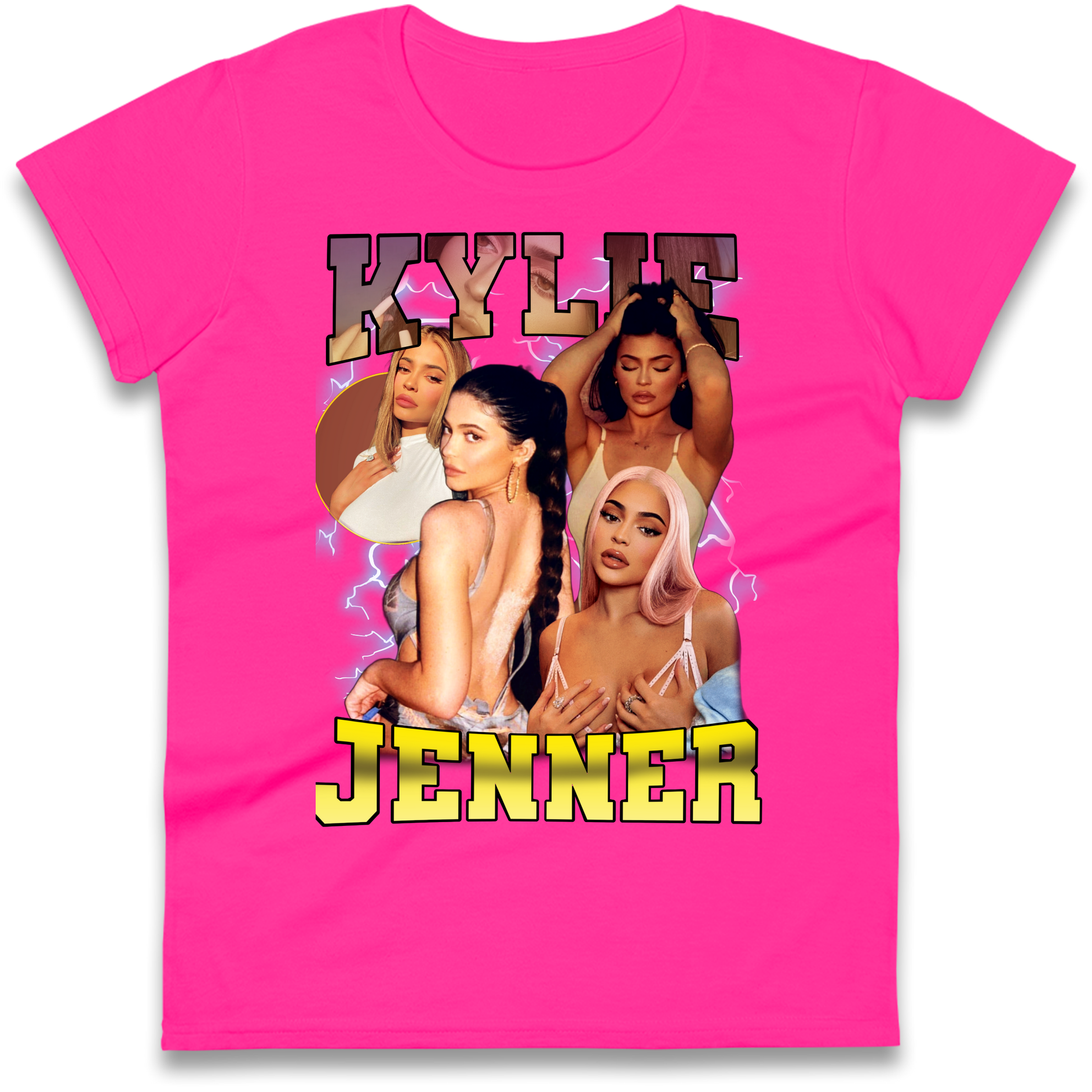 Kylie Jenner Pink Lips Ladies Shirt