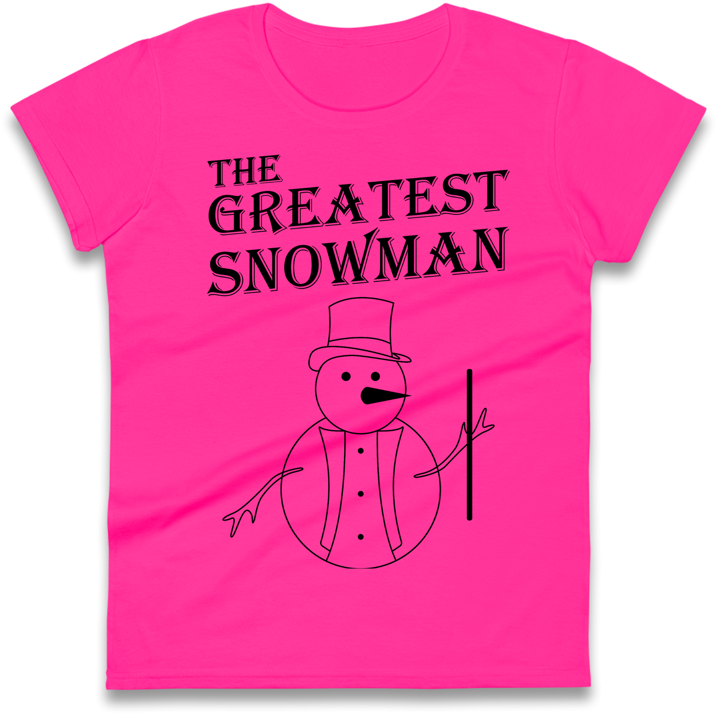 The Greatest Snowman Christmas Ladies Shirt