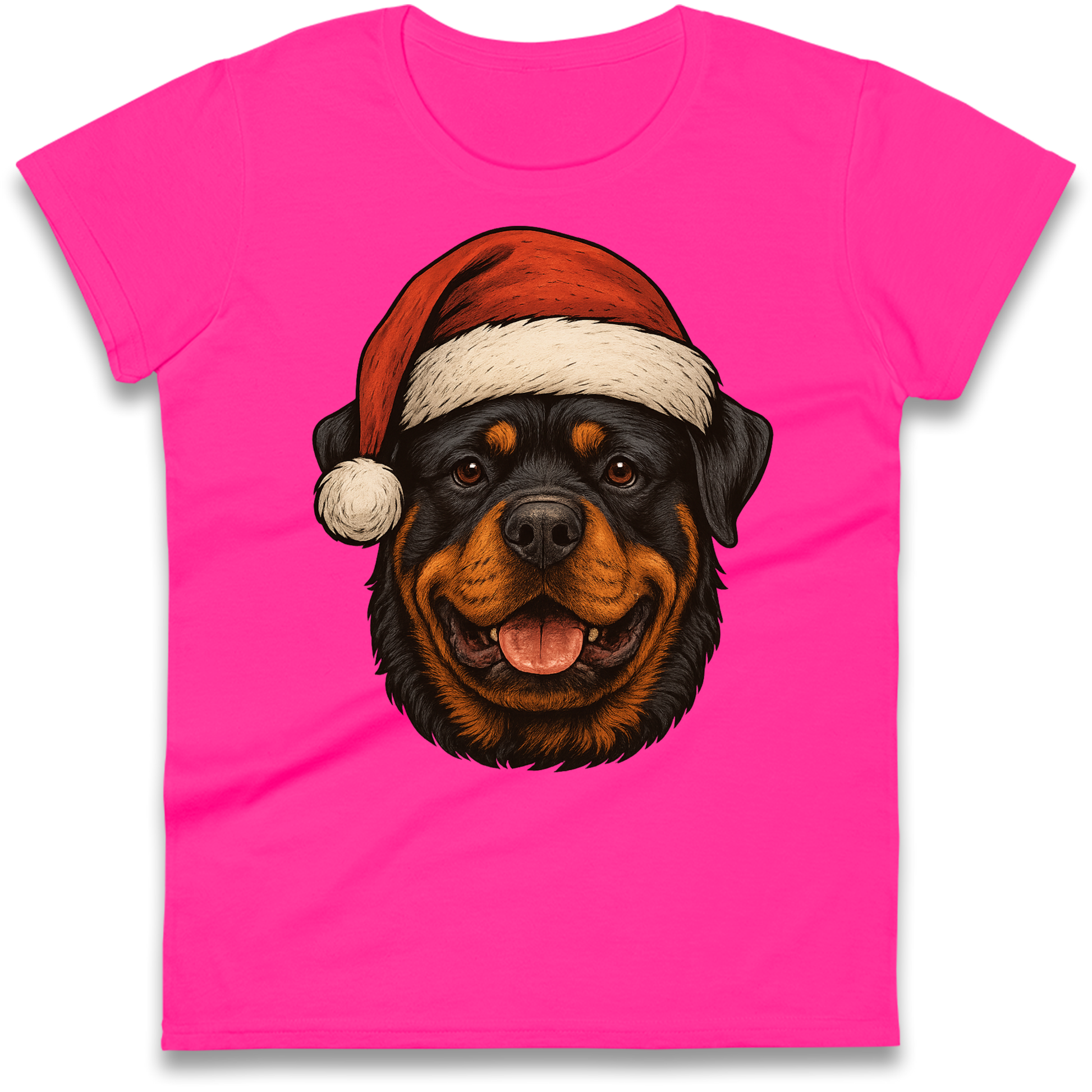 Rottweiler Christmas Ladies Shirt