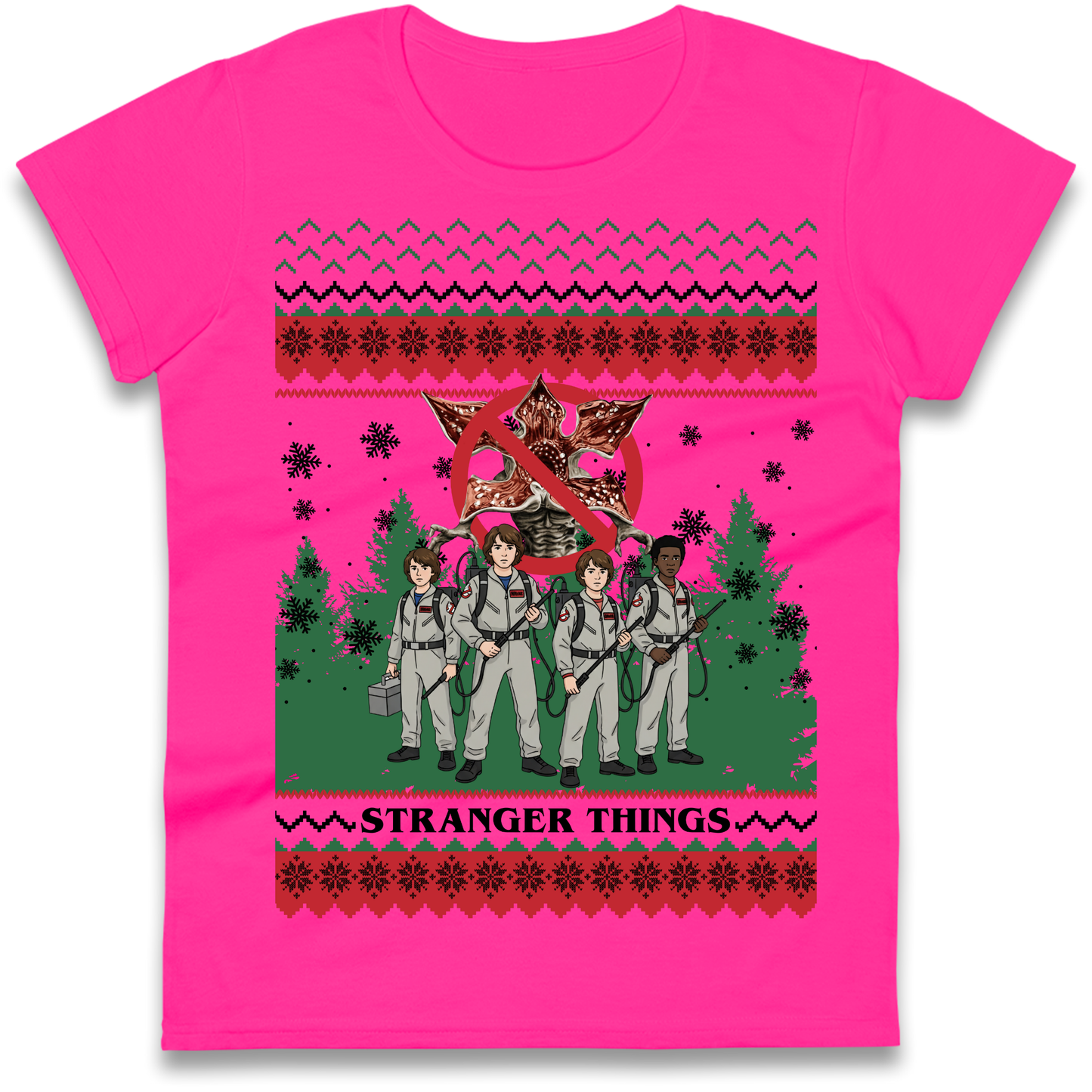 Stranger Things Demogorgon Christmas Ladies Shirt
