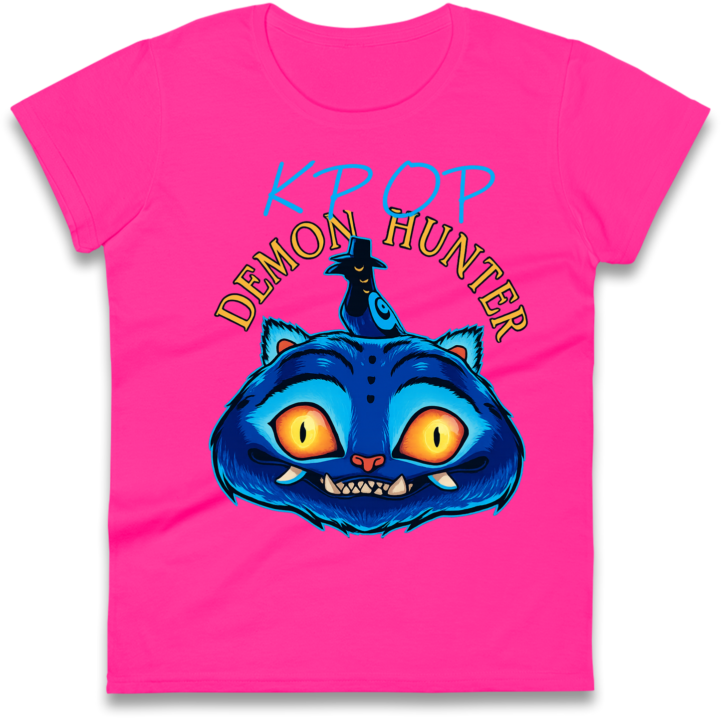 Kpop Demon Hunter Derpy Tiger Ladies Shirt