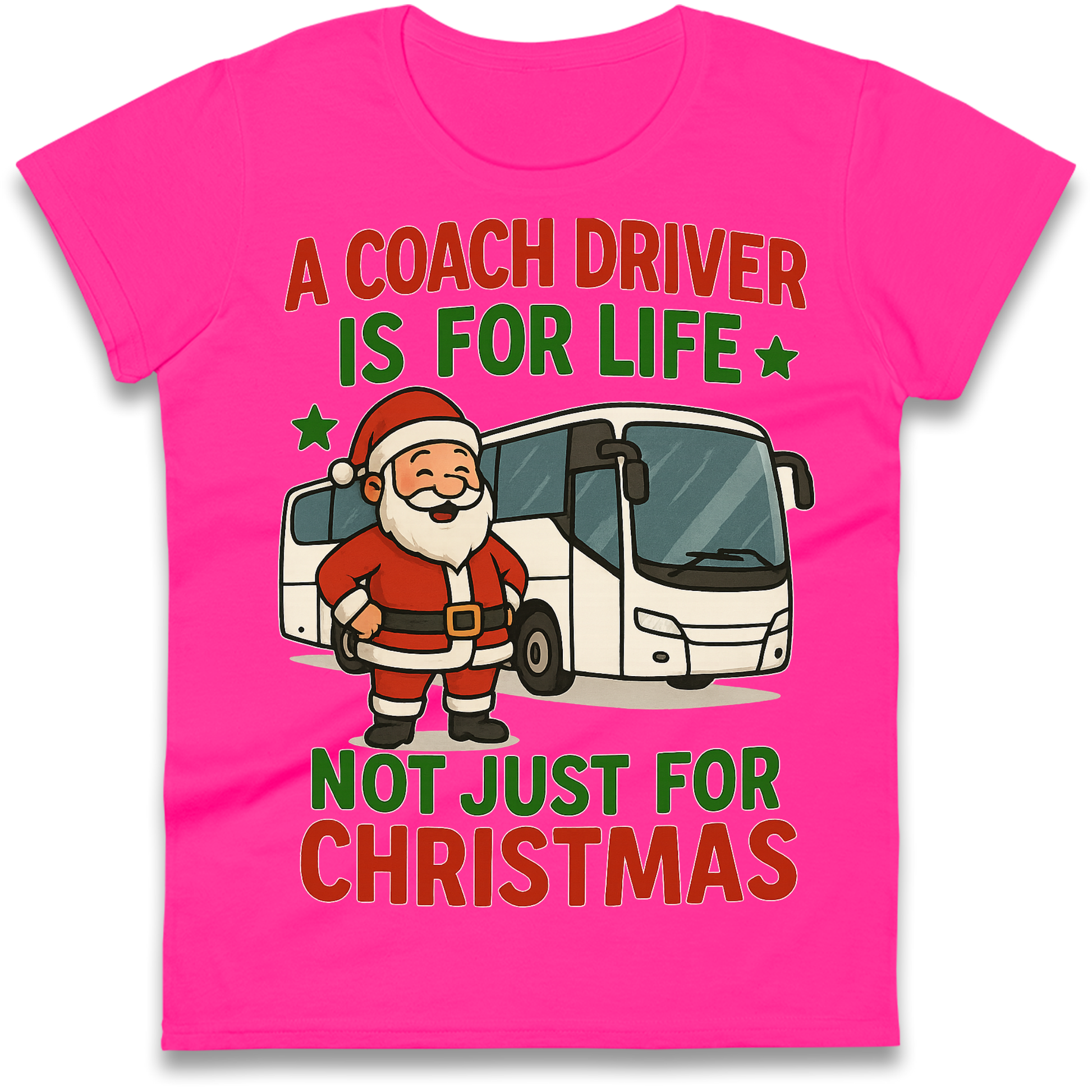Coach Driver Christmas Ladies Shirt